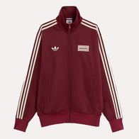 Adidas x Oasis Maroon Track Jacket Jacket unisex front product view | Dash Racegear — Adidas Oasis Drop – Maroon Track Jacket Streetwear