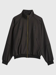 Adidas x Willy Chavarria Dress Twill Track Jacket Jacket unisex front product view | Dash Racegear — Adidas x Willy Chavarria Dress Twill Track Jacket 2025 in black with zip closure, great for unisex layering and everyday wear.