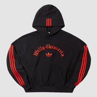 Adidas x Willy Chavarria Hoodie Hoodie unisex front product view | Dash Racegear — Adidas x Willy Chavarria Street Hoodie – Bold Aesthetic and Comfort