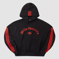 Adidas x Willy Chavarria Hoodie Hoodie unisex front product view | Dash Racegear — Adidas x Willy Chavarria Street Hoodie – Bold Aesthetic and Comfort