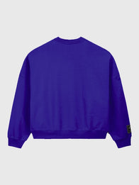 Adidas x Willy Chavarria Star Logo Crewneck Sweatshirt Sweatshirt unisex detail view 2 | Dash Racegear — Blue Adidas and Willy Chavarria star‑logo crewneck sweatshirt with long sleeves, perfect for casual layered outfits.