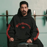 Adidas x Willy Chavarria Hoodie Hoodie unisex detail view 2 | Dash Racegear — Streetwear Hoodie by Willy Chavarria and Adidas – Clean, Oversized Fit