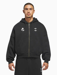 Adidas x Willy Chavarria Zip-Up Hoodie Hoodie unisex front product view | Dash Racegear — Men’s Adidas x Willy Chavarria zip-up sweatshirt hoodie, versatile, stylish, and ideal for casual outfits.