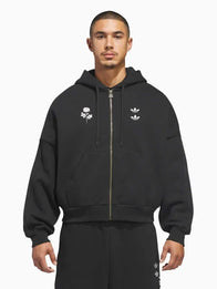 Adidas x Willy Chavarria Zip-Up Hoodie Hoodie unisex front product view | Dash Racegear — Men’s Adidas x Willy Chavarria zip-up sweatshirt hoodie, versatile, stylish, and ideal for casual outfits.