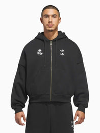 Adidas x Willy Chavarria Zip-Up Hoodie Hoodie unisex front product view | Dash Racegear — Men’s Adidas x Willy Chavarria zip-up sweatshirt hoodie, versatile, stylish, and ideal for casual outfits.