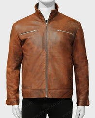 Agents Of Shield Grant Ward Jacket Leather Jacket unisex front product view | Dash Racegear — Grant Ward Jacket