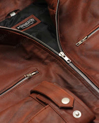 Agents Of Shield Grant Ward Jacket Leather Jacket unisex detail view 3 | Dash Racegear — Grant Ward Leather Jacket