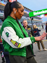 A’ja Wilson Gatorade Varsity Jacket Varsity Jacket unisex detail view 2 | Dash Racegear — A’ja Wilson Jacket – Gatorade Champion Varsity Edition