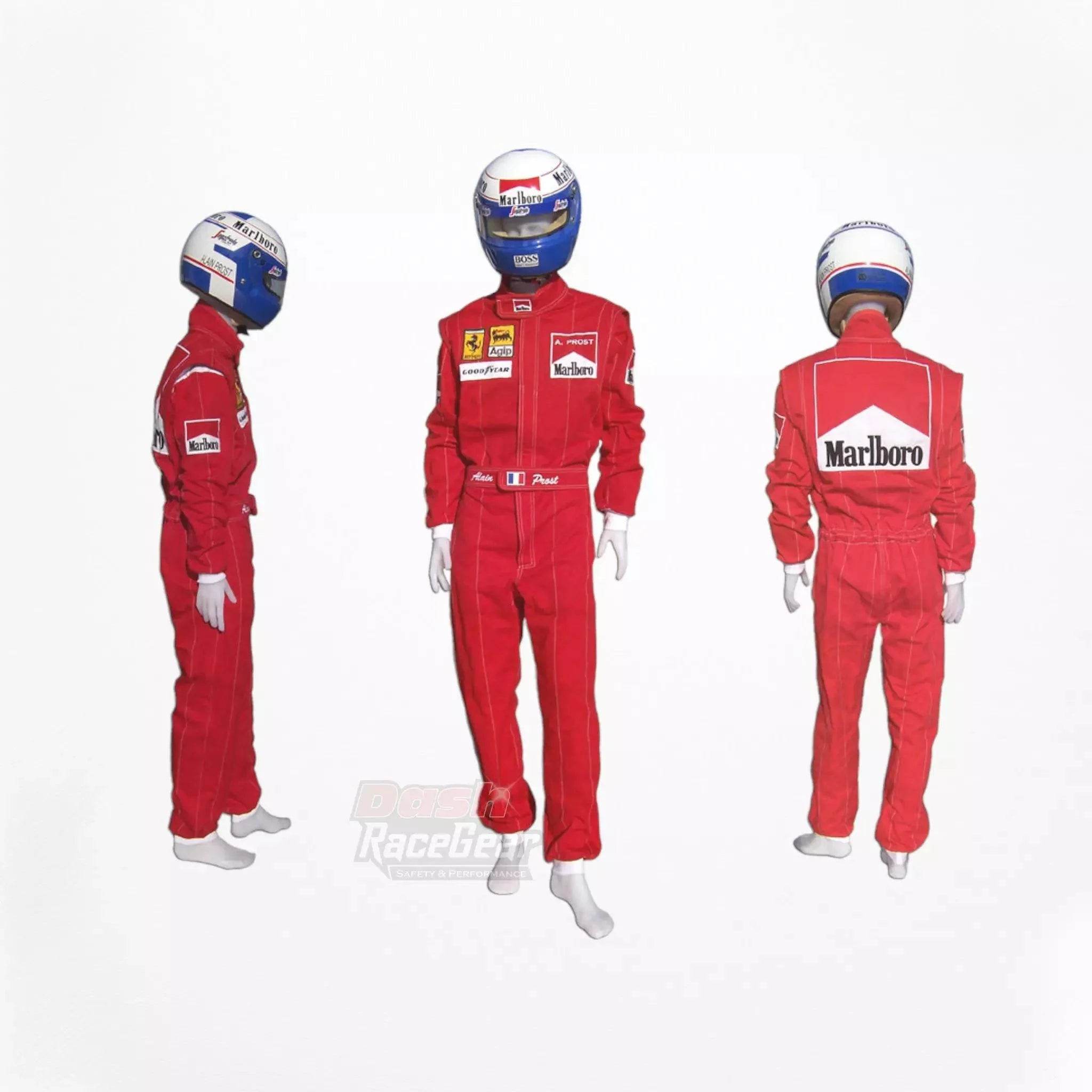 Alain Prost 1990 Ferrari F1 Embroidered Racing Suit - Dash Racegear Store