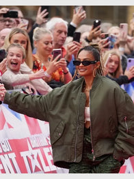 Alesha Dixon Britain’s Got Talent 2025 Bomber Jacket Bomber Jacket unisex detail view 2 | Dash Racegear — Alesha Dixon 2025 Britain’s Got Talent chic bomber outfit