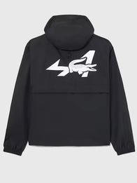 Lacoste x Alpine Jacket Jacket unisex detail view 4 | Dash Racegear — 2026 Black Hooded Jacket from Lacoste x Alpine offers a modern fit, smooth feel, and elevated streetwear-inspired design.