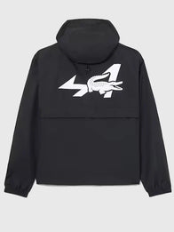 Lacoste x Alpine Jacket Jacket unisex detail view 4 | Dash Racegear — 2026 Black Hooded Jacket from Lacoste x Alpine offers a modern fit, smooth feel, and elevated streetwear-inspired design.