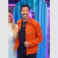 American Idol S23 Lionel Richie Suede Jacket Jacket unisex front product view | Dash Racegear — A must-have for fans, the American Idol S23 Lionel Richie suede jacket is both stylish and versatile.