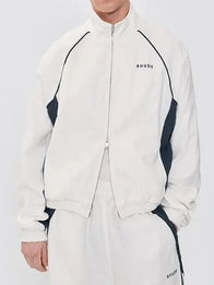 American Idol S23 Lionel Richie Track Jacket Jacket unisex detail view 2 | Dash Racegear — White track jacket by Lionel Richie for American Idol S23, ideal for stylish layering.