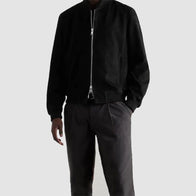 American Idol S23 Ryan Seacrest Suede Bomber Jacket Bomber Jacket unisex detail view 2 | Dash Racegear — American Idol Season 23 Jacket – Ryan Seacrest’s Suede Bomber Look