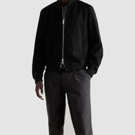 American Idol S23 Ryan Seacrest Suede Bomber Jacket Bomber Jacket unisex detail view 2 | Dash Racegear — American Idol Season 23 Jacket – Ryan Seacrest’s Suede Bomber Look