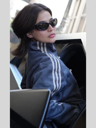 Anne Curtis Adidas cny jacket Jacket unisex detail view 3 | Dash Racegear — Grey Adidas jacket from the Anne Curtis CNY collection, perfect for festive flair and comfortable layering.