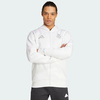 Real Madrid Anthem Jacket Jacket unisex front product view | Dash Racegear — Show Your True Colors with the Real Madrid Anthem Jacket – Tailored for Fans