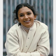 A Working Man 2025 Jenny Garcia White Jacket Jacket unisex front product view | Dash Racegear — Jenny Garcia White Jacket – A Working Man 2025 Film Wardrobe