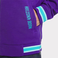 Arizona Diamondbacks Nike Purple 2025 City Connect Jacket Jacket unisex detail view 4 | Dash Racegear — Arizona Diamondbacks Purple Nike Jacket – 2025 City Connect Style