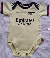 baby onesie Arsenal 1st Away Jersey - baby romper image 1