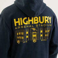 Arsenal Classics Navy East Stand Hoodie Hoodie unisex detail view 3 | Dash Racegear — East Stand edition navy hoodie by Arsenal Classics