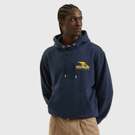 Arsenal Classics Navy East Stand Hoodie Hoodie unisex detail view 2 | Dash Racegear — Arsenal Classics heritage navy hoodie, East Stand design