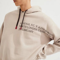 Arsenal x A-COLD-WALL* Derby Hoodie Hoodie unisex detail view 4 | Dash Racegear — Contemporary Arsenal x A-COLD-WALL hoodie with sporty refined look