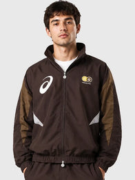 VTP x Asics Track Jacket Jacket unisex front product view | Dash Racegear — Asics x Vandy The Pink Brown Zip-Up Track Jacket 2026 featuring premium comfort and modern streetwear-inspired everyday style.
