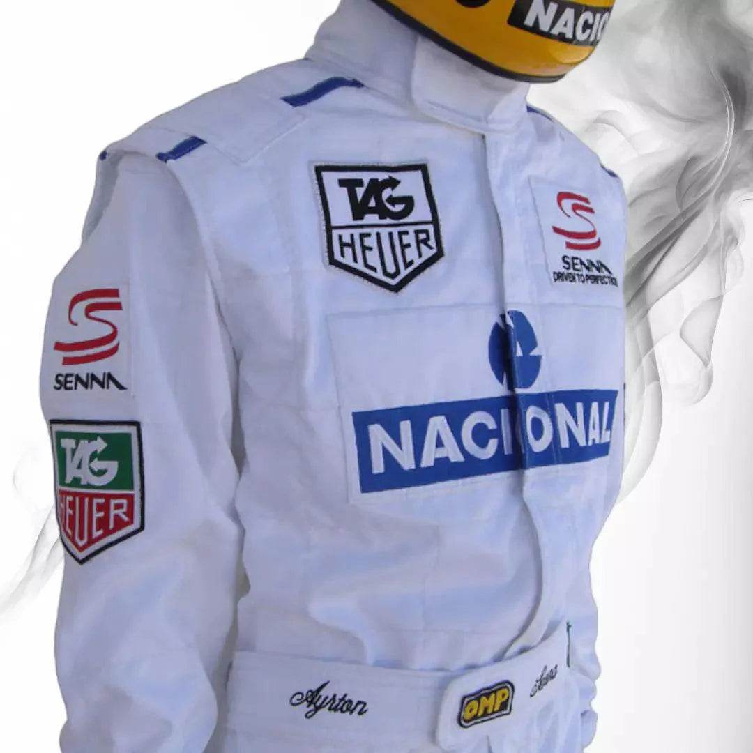 Ayrton Senna 1993 PARIS BERCY Replica Racing Suit - Dash Racegear Store