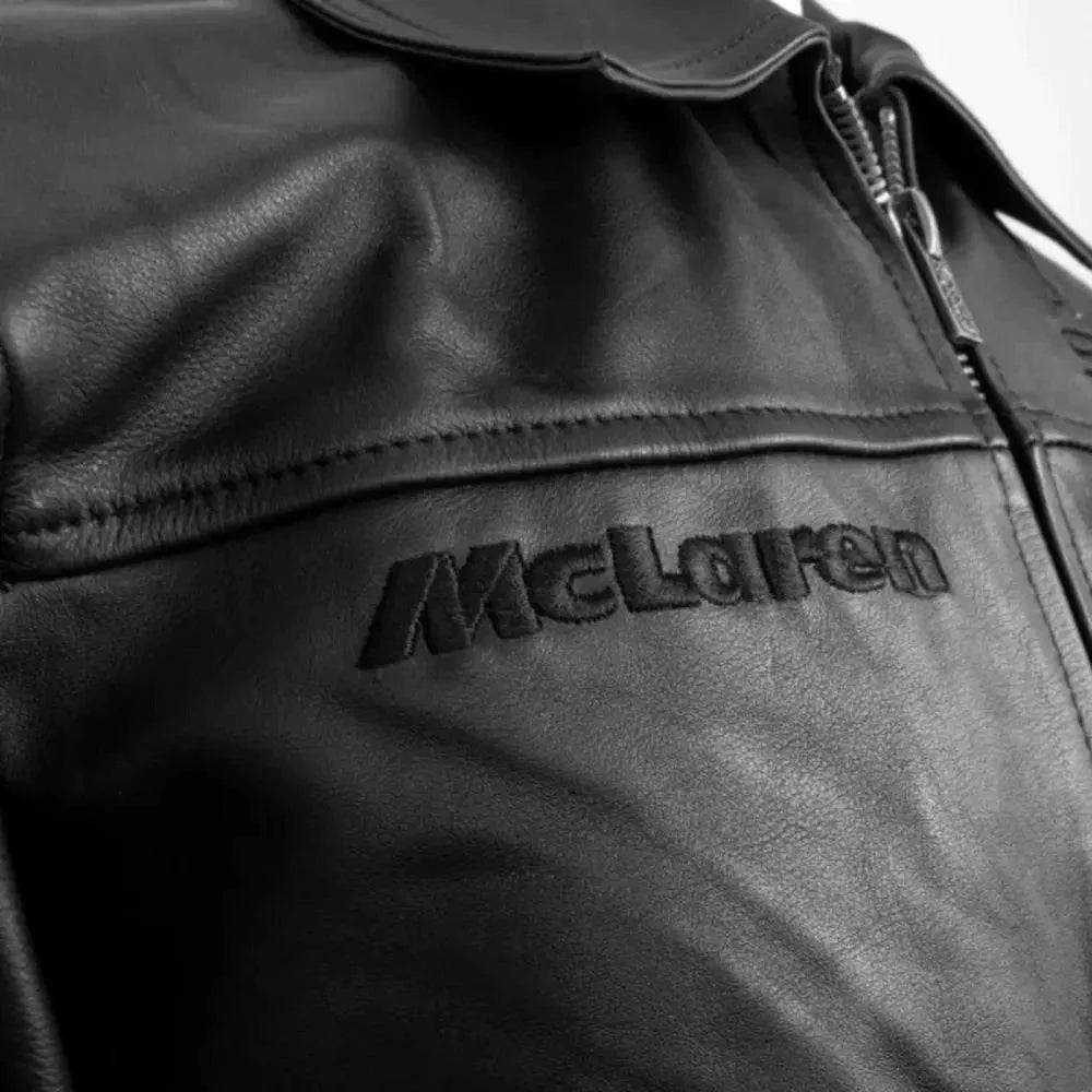 Ayrton Senna McLaren Leather Jacket Three Times World Champion - Dash Racegear Store