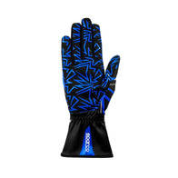 Gloves Sparco K-Rookie Black/Blue - rear view | Dash Racegear