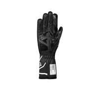 Gloves Sparco K-Tide + 8877-2022 Black/White - rear view | Dash Racegear