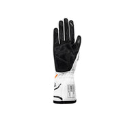 Gloves Sparco K-Tide + 8877-2022 White/Orange - rear view | Dash Racegear