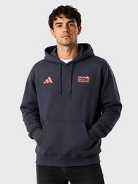 Adidas BMW Berlin Marathon 2026 Hoodie Hoodie unisex front product view | Dash Racegear — BMW Berlin Marathon Adidas 2026 Dark Gray Pullover Fleece Hoodie featuring premium comfort and performance-inspired everyday style.