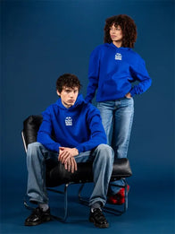 Red Bull BORA Hansgrohe Lifestyle Hoodie Hoodie unisex detail view 2 | Dash Racegear — Royal blue Red Bull BORA Hansgrohe 2026 hoodie, perfect for layering and everyday comfort.