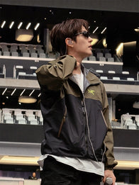 Suga BTS Arirang World Tour Stanford Stadium Jacket Jacket unisex detail view 4 | Dash Racegear — BTS Arirang Tour 2026 jacket featuring Arc’teryx influence and simple performance-inspired casual styling.
