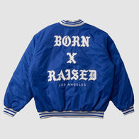 Born X Raised Dodgers Jacket Jacket unisex front product view | Dash Racegear — Born X Raised Dodgers Jacket – Bold Streetwear Essential