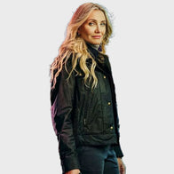 Back in Action 2025 Cameron Diaz Jacket Jacket unisex detail view 2 | Dash Racegear — Back in Action Cameron Diaz Jacket – Trendy Hollywood Style