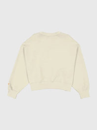 Baltimore Orioles 2026 City Connect V-Neck Sweatshirt Sweatshirt unisex detail view 2 | Dash Racegear — New Era Orioles 2026 City Connect women’s cream V-neck sweatshirt, relaxed oversized design perfect for casual fan wear.