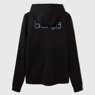 Barca FC Shield Hoodie Jacket Jacket unisex detail view 4 | Dash Racegear — Casual black hoodie with zip closure and Barcelona shield.