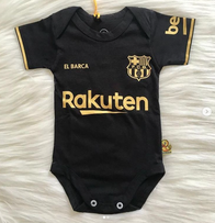Barcelona 1st Away Jersey black - baby & toddler shirt image 1