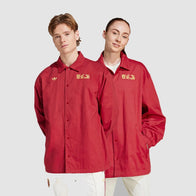 Adidas FC Bayern Anniversary 125 Coach Jacket Jacket unisex detail view 2 | Dash Racegear — Adidas Bayern Coach Jacket – 125th Celebration Edition