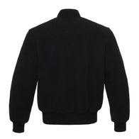 Mark Black Varsity Jacket Varsity Jacket unisex detail view 2 | Dash Racegear — Black Bomber Varsity Jacker