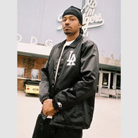 Los Angeles Dodgers Starter Coaches Jacket Jacket unisex detail view 4 | Dash Racegear — Starter baseball jacket with iconic Dodgers logo