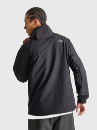 North Face Trishull Jacket Jacket unisex detail view 3 | Dash Racegear — Lightweight black hooded jacket for men featuring The North Face design and smooth casual finish.