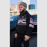 Men’s Black UFC 313 Asphalt Full-Zip Jacket Jacket unisex detail view 4 | Dash Racegear — UFC 313 Black Full-Zip Jacket – A Must-Have for MMA Fans