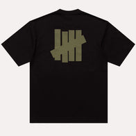 Undefeated Stencil Short Sleeve T-Shirt Shirt unisex detail view 6 | Dash Racegear — Undefeated Black Stencil Short Sleeve Graphic Shirt