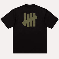 Undefeated Stencil Short Sleeve T-Shirt Shirt unisex detail view 6 | Dash Racegear — Undefeated Black Stencil Short Sleeve Graphic Shirt