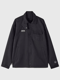 Adidas Wingrove II SPZL Jacket Jacket unisex front product view | Dash Racegear — Adidas Spezial 2026 Wingrove II black hooded jacket, premium twill build for sleek heritage streetwear style.